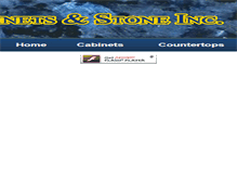 Tablet Screenshot of goldencabinetsstone.com